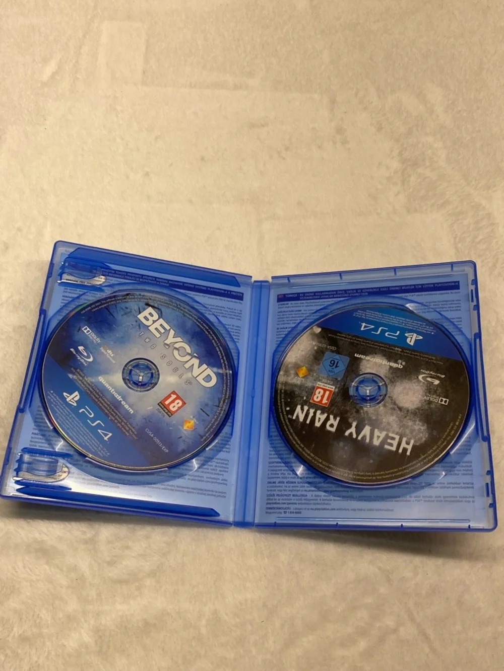 Heavy Rain Collection Beyond Two Souls PS4, PAL Disc's, Tested